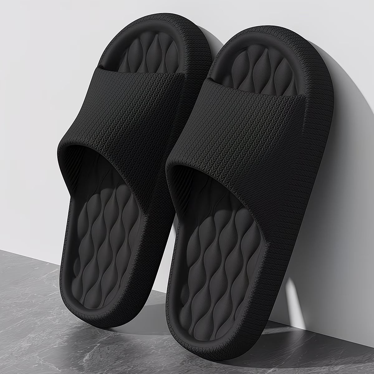 Wave Pattern Canvas Slippers