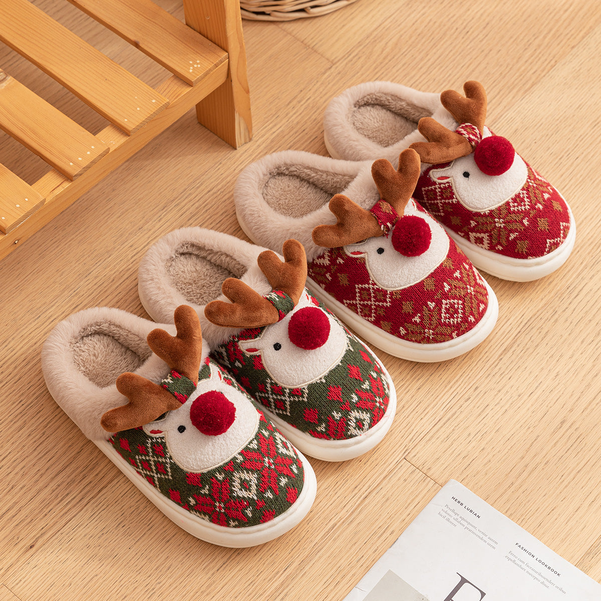 Christmas cozy slippers