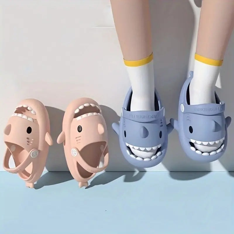 Cute Shark Slipper Non-slip Stripe