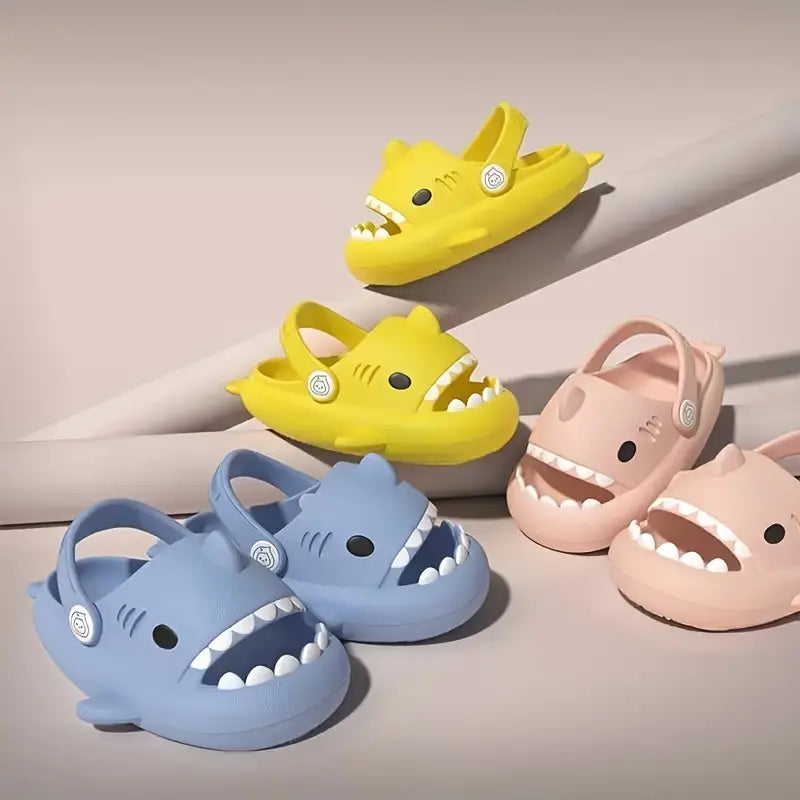 Cute Shark Slipper Non-slip Stripe
