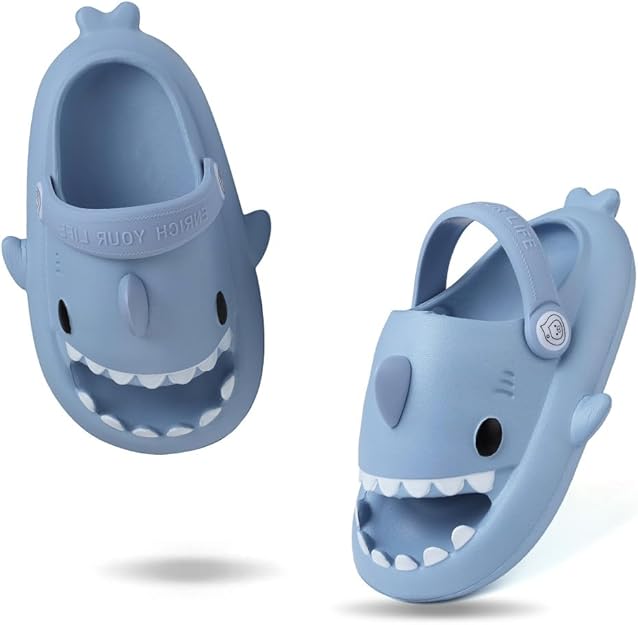 Cute Shark Slipper Non-slip Stripe