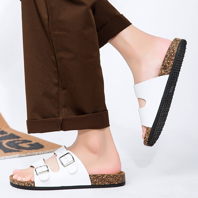 Unisex Cork Footbed Sandals