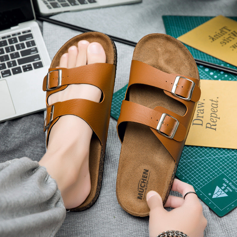 Unisex Cork Footbed Sandals