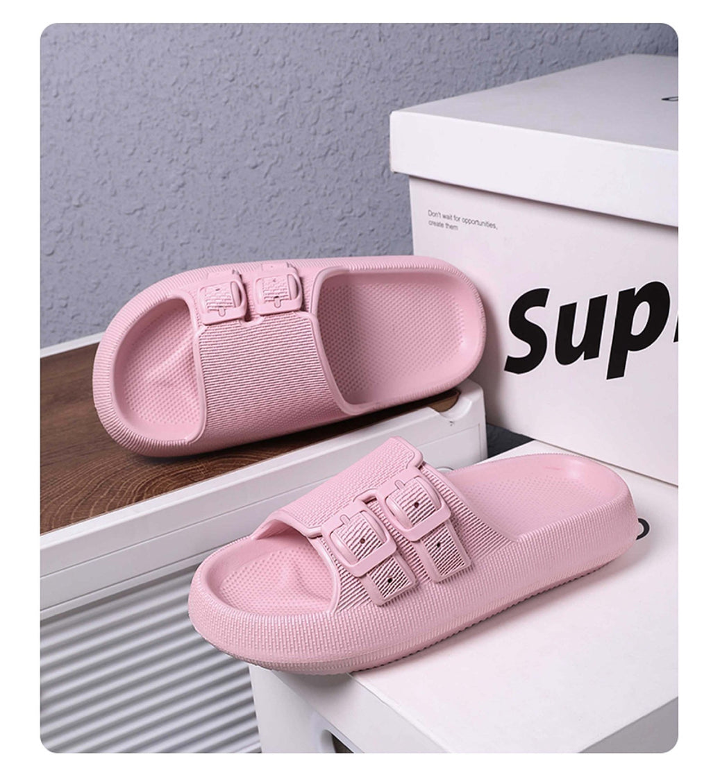 Double Buckle Adjustable Sandals