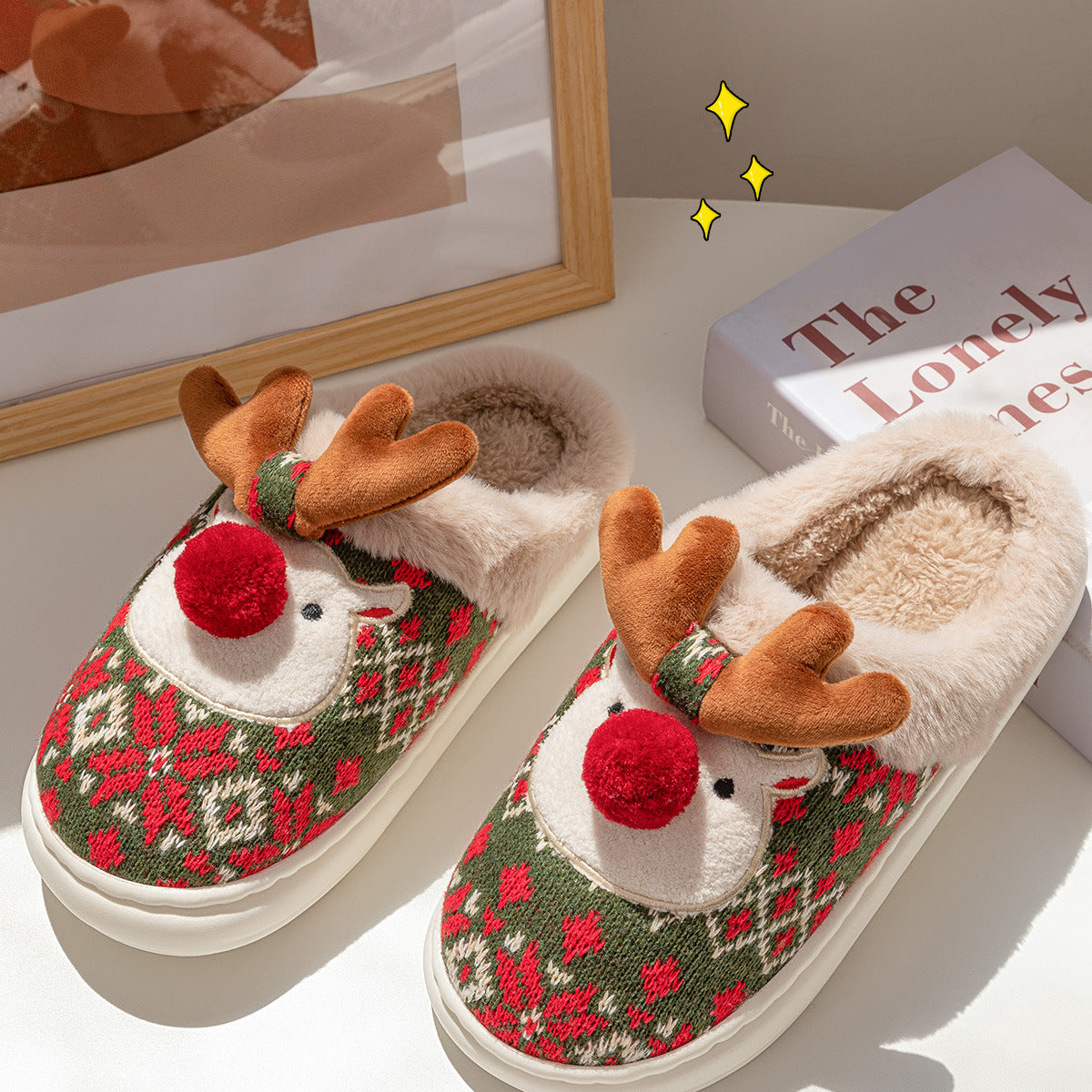 Christmas cozy slippers