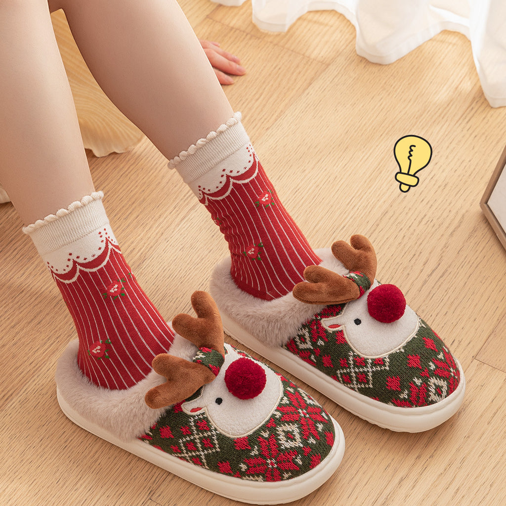 Christmas cozy slippers