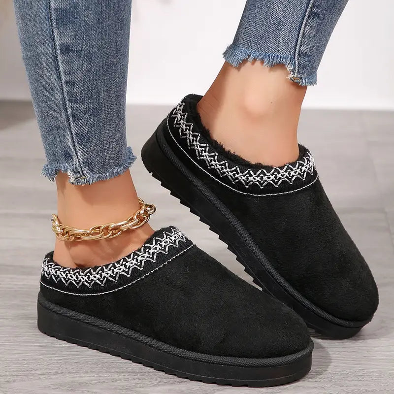 Platform Mini Boots Slippers