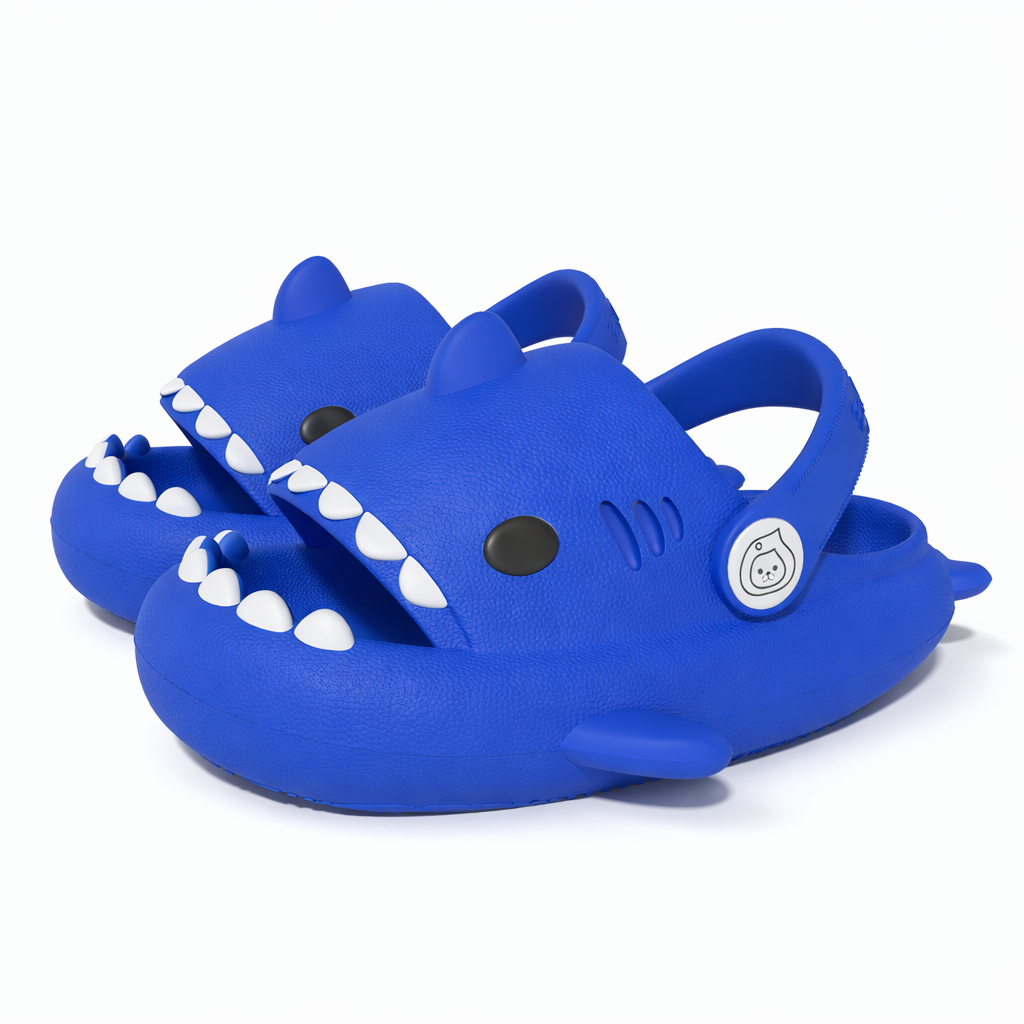 Cute Shark Slipper Non-slip Stripe