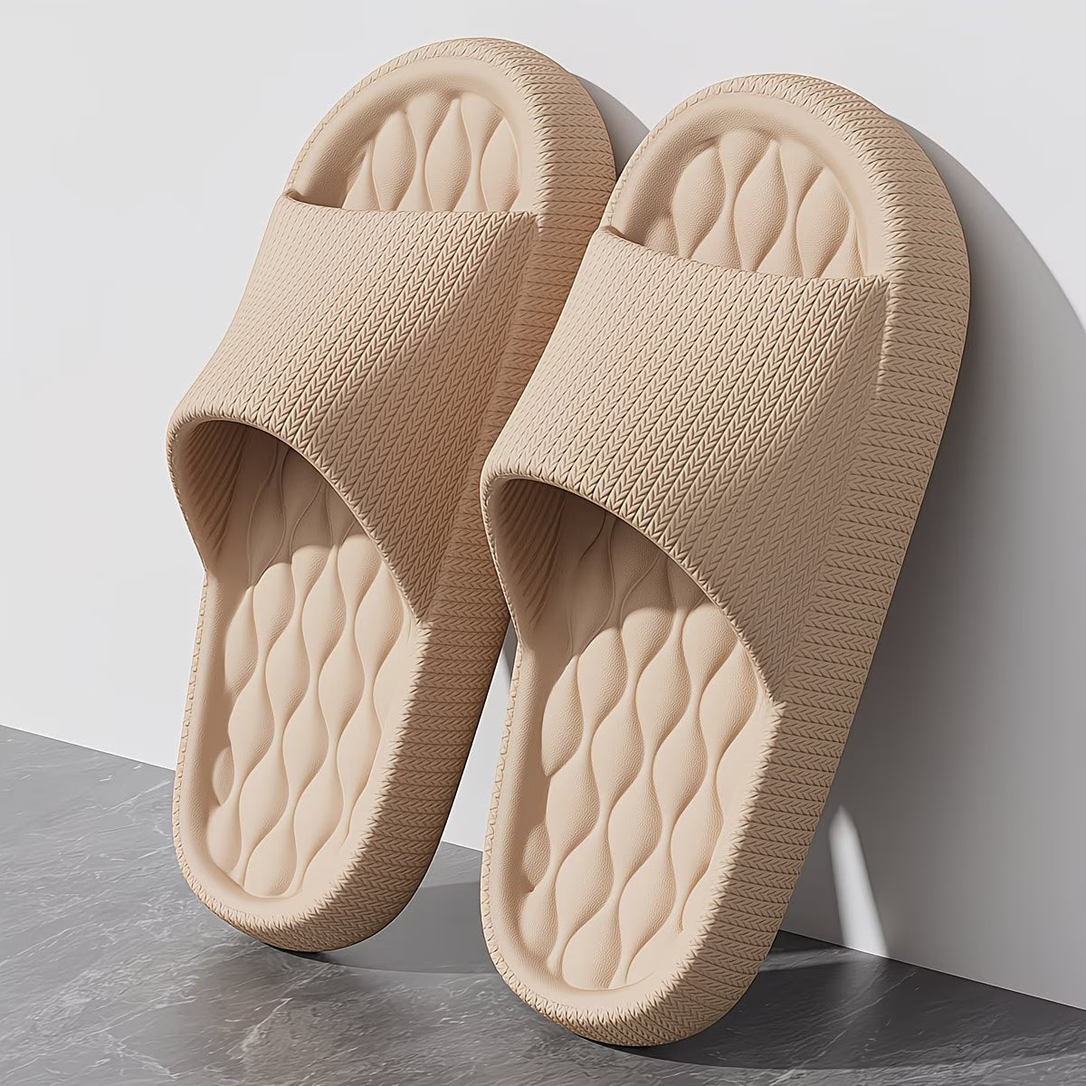 Wave Pattern Canvas Slippers
